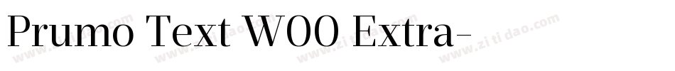 Prumo Text W00 Extra字体转换